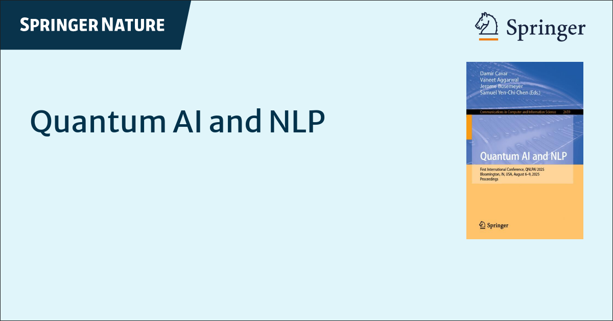 Springer image of the Book Quantum AI and NLP